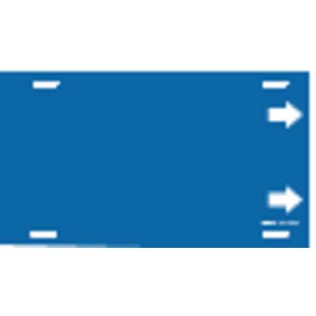 Pipe Marker, (Blank), Blue, 10 to 15 In MPN:4013-H