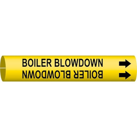 Pipe Mrkr, Boiler Blow Down, 3/4to1-3/8 In MPN:4015-A