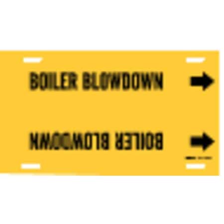 Pipe Marker, Boiler Blow Down, 6to7-7/8 In MPN:4015-F
