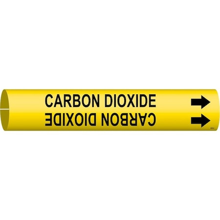 Pipe Mrkr, Carbon Dioxide, 2-1/2to3-7/8 In, 4019-C MPN:4019-C