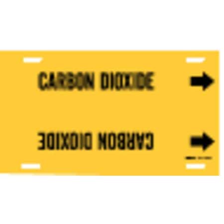 Pipe Marker, Carbon Dioxide, Y, 8to9-7/8 In MPN:4019-G
