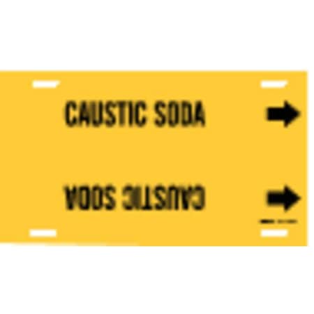 Pipe Marker, Caustic Soda, Y, 6 to7-7/8 In MPN:4021-F