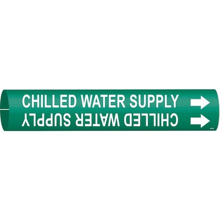 Pipe Marker, Chilled Water Supply, Green, 4024-B MPN:4024-B
