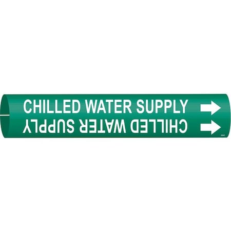 Pipe Marker, Chilled Water Supply, Green, 4024-C MPN:4024-C