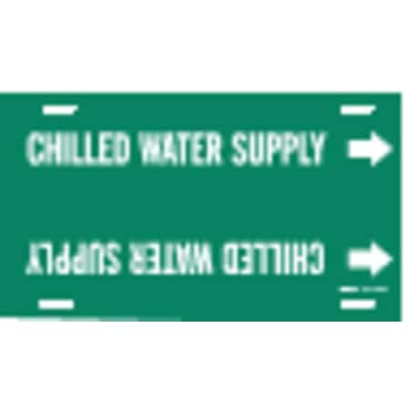 Pipe Mrkr, Chilled Water Supply, 6 to7-7/8 MPN:4024-F