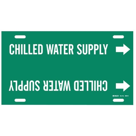 Pipe Mrkr, Chilled Water Supply, 8 to9-7/8 MPN:4024-G