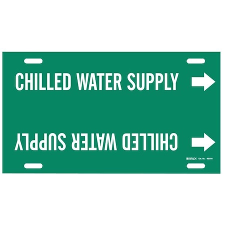 Pipe Mrkr, Chilled Water Supply, 10to15 In MPN:4024-H