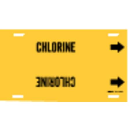 Pipe Marker, Chlorine, Yellow, 10 to 15 In MPN:4025-H