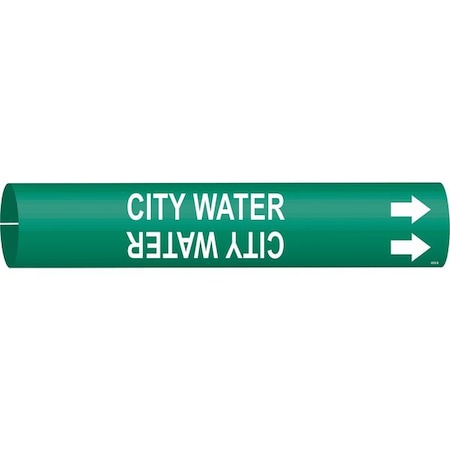 Pipe Mrkr, City Wtr, 2 13/16in H, 2 4/5in W MPN:4028-D