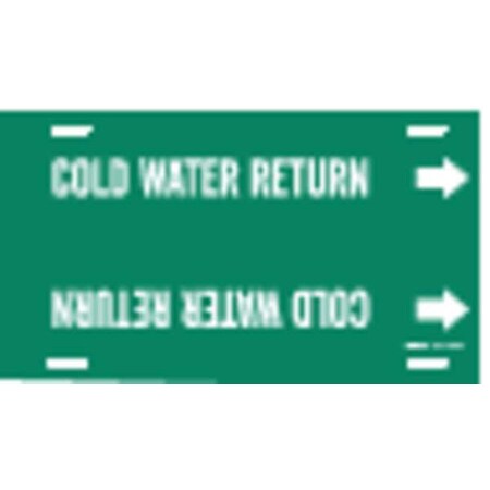 Pipe Mrkr, Cold Watr Return, 10in H, 32in W MPN:4030-H