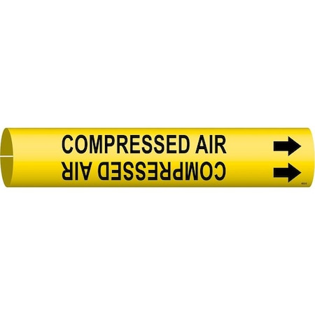 Pipe Marker, Compressed Air, Yel, 4 to 6 In MPN:4032-D