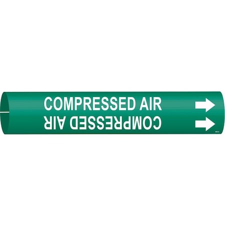 Pipe Mrkr, Comprssd Air, 13/16in H, 4/5in W MPN:4033-A