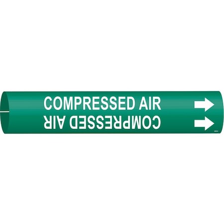 Pipe Mrkr, Compressed Air, 2-1/2to3-7/8 In, 4033-C MPN:4033-C