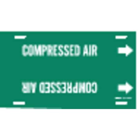 Pipe Marker, Compressed Air, Gn, 10 to15 In MPN:4033-H