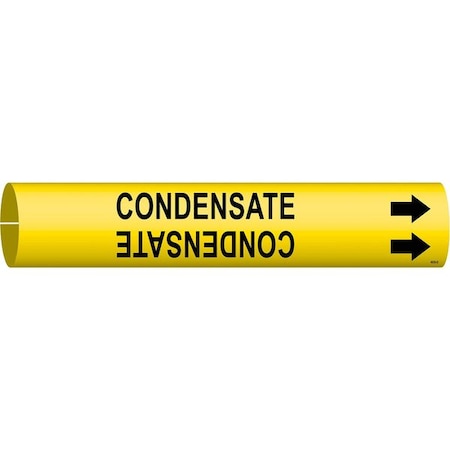 Pipe Marker, Condensate, Yellow, 4 to 6 In MPN:4035-D