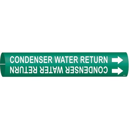Pipe Marker, Condenser Water Return, Green, 4040-B MPN:4040-B