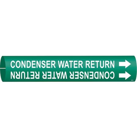 Pipe Marker, Condenser Water Return, Green, 4040-C MPN:4040-C