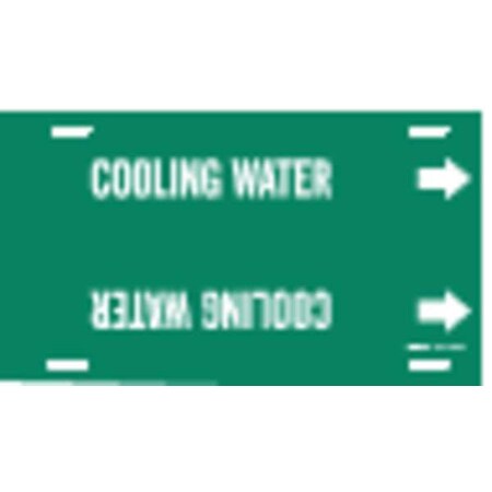 Pipe Marker, Cooling Water, Gn, 6to7-7/8 In MPN:4042-F