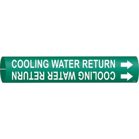 Pipe Marker, Cooling Water Return, Green, 4043-B MPN:4043-B