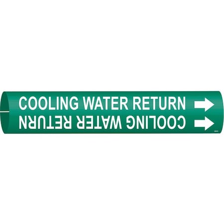Pipe Marker, Cooling Water Return, 4to6 In MPN:4043-D