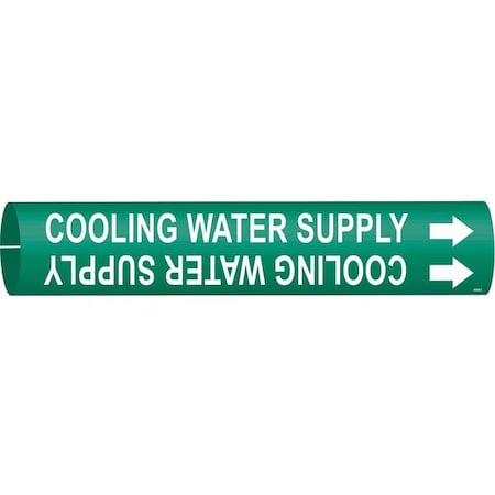 Pipe Marker, Cooling Water Supply, Green, 4044-C MPN:4044-C