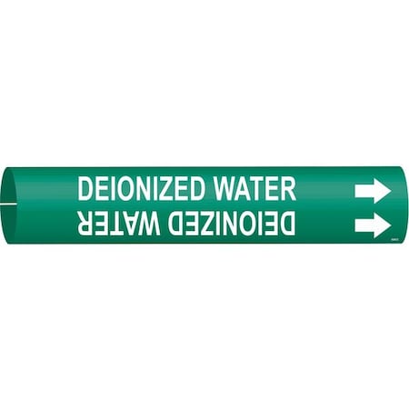 Pipe Marker, Deionized Water, Grn, 4 to6 In MPN:4046-D