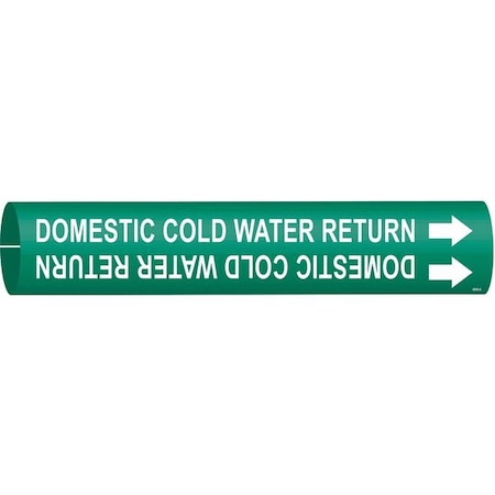 Pipe Marker, Domestic Cold Water Return, 4049-A MPN:4049-A