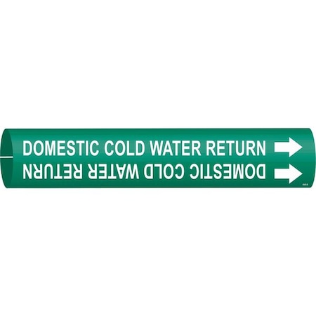Pipe Marker, Domestic Cold Water Return, 4049-B MPN:4049-B
