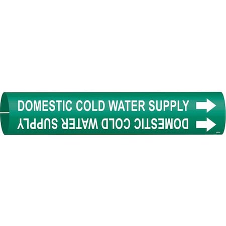 Pipe Marker, Domestic Cold Water Supply, 4050-A MPN:4050-A