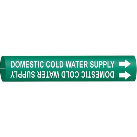 Pipe Marker, Domestic Cold Water Supply, 4050-B MPN:4050-B
