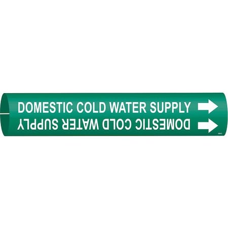 Pipe Marker, Domestic Cold Water Supply, 4050-C MPN:4050-C