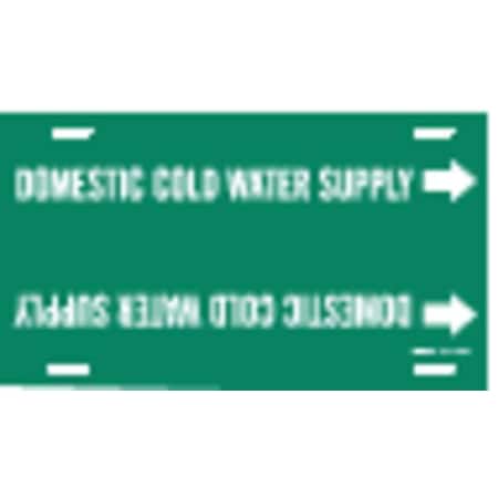 Pipe Marker, Domestic Cold Water Supply, 4050-F MPN:4050-F