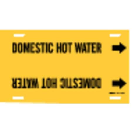 Pipe Mrkr, Domestic Hot Water, 6to7-7/8 In, 4051-F MPN:4051-F