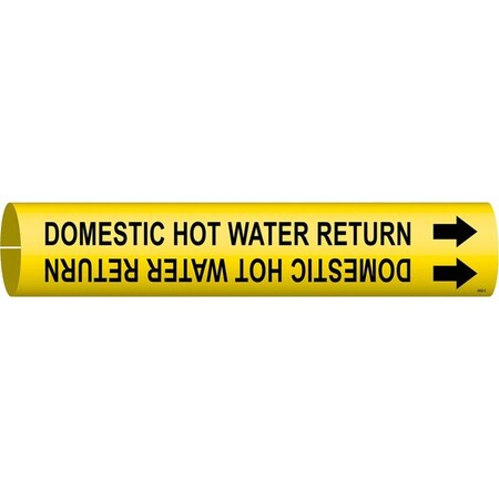 Pipe Marker, Domestic Hot Water Return, Y, 4052-C MPN:4052-C