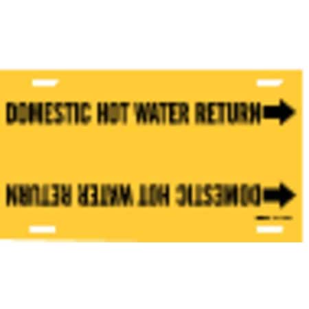 Pipe Marker, Domestic Hot Water Return, Y, 4052-F MPN:4052-F