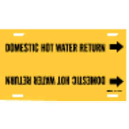 Pipe Marker, Domestic Hot Water Return, Y, 4052-G MPN:4052-G