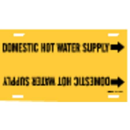 Pipe Marker, Domestic Hot Water Supply, Y, 4053-F MPN:4053-F