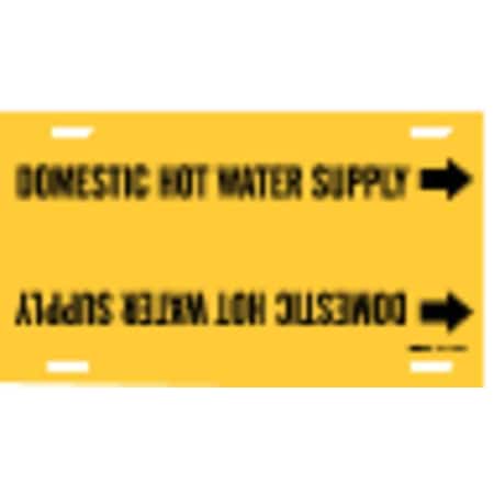 Pipe Marker, Domestic Hot Water Supply, Y, 4053-G MPN:4053-G