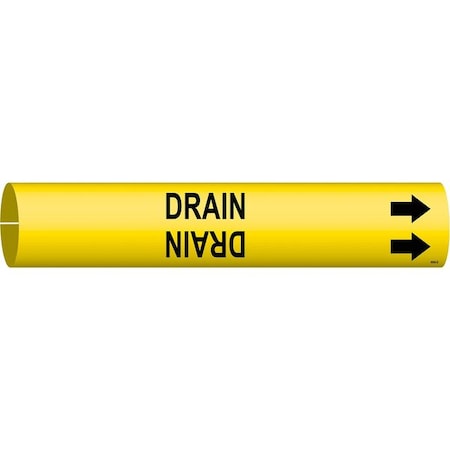 Pipe Marker, Drain, 2 13/16in H, 2 4/5in W MPN:4054-D