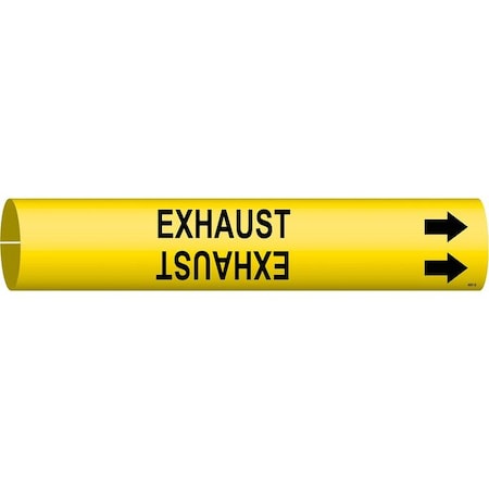 Pipe Marker, Exhaust, Yellow, 4 to 6 In MPN:4057-D