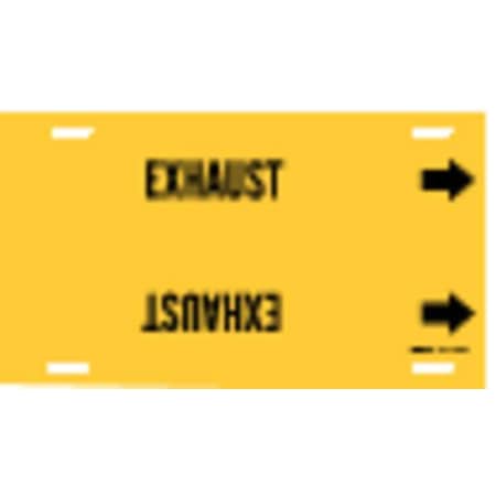 Pipe Marker, Exhaust, Yellow, 6 to 7-7/8 In MPN:4057-F