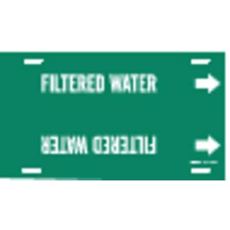 Pipe Marker, FilteR Water, Gn, 6 to7-7/8 In MPN:4058-F