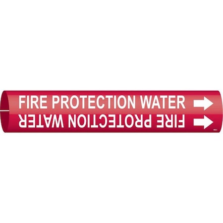 Pipe Marker, Fire Protection Water, Red, 4060-C MPN:4060-C
