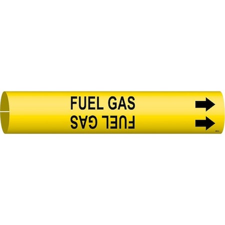 Pipe Marker, Fuel Gas, Yel, 3/4 to 1-3/8 In MPN:4062-A