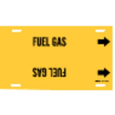 Pipe Marker, Fuel Gas, Yel, 6 to 7-7/8 In MPN:4062-F