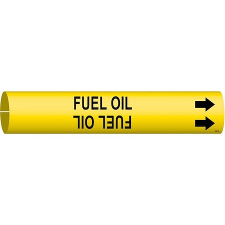 Pipe Marker, Fuel Oil, Y, 1-1/2 to2-3/8 In, 4063-B MPN:4063-B