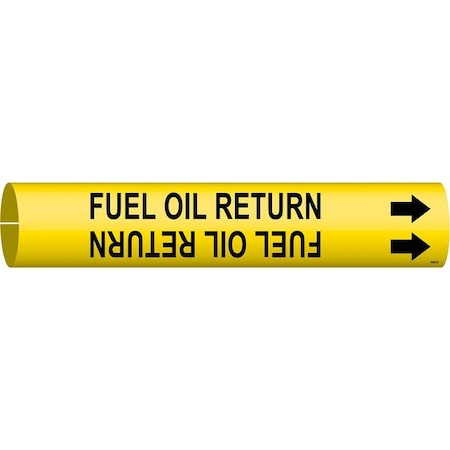 Pipe Marker, Fuel Oil Return, Yel, 4 to6 In MPN:4064-D
