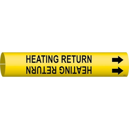 Pipe Marker, Heating Return, 3/4to1-3/8 In MPN:4070-A
