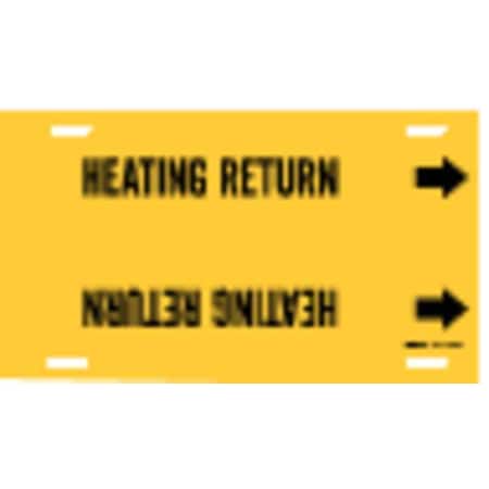 Pipe Marker, Heating Return, Yl, 10 to15 In MPN:4070-H
