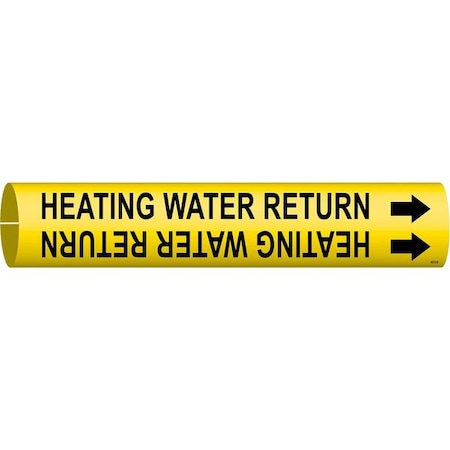 Pipe Marker, Heating Water Return, 4to6 In, 4072-D MPN:4072-D